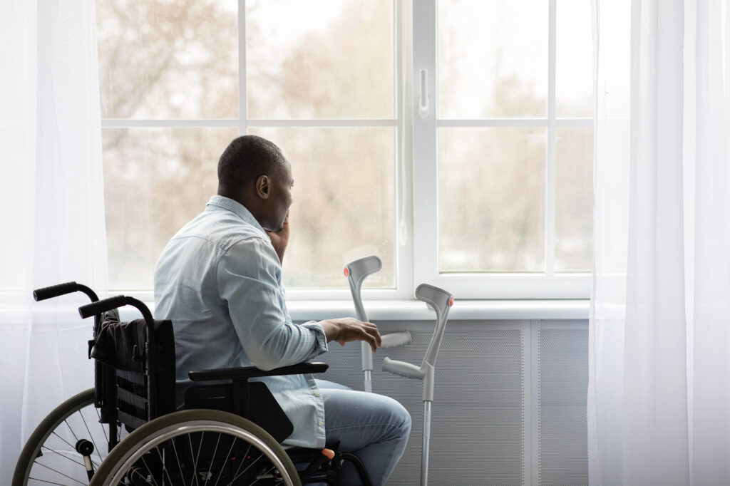 someone who is disabled due to a personal injury accident