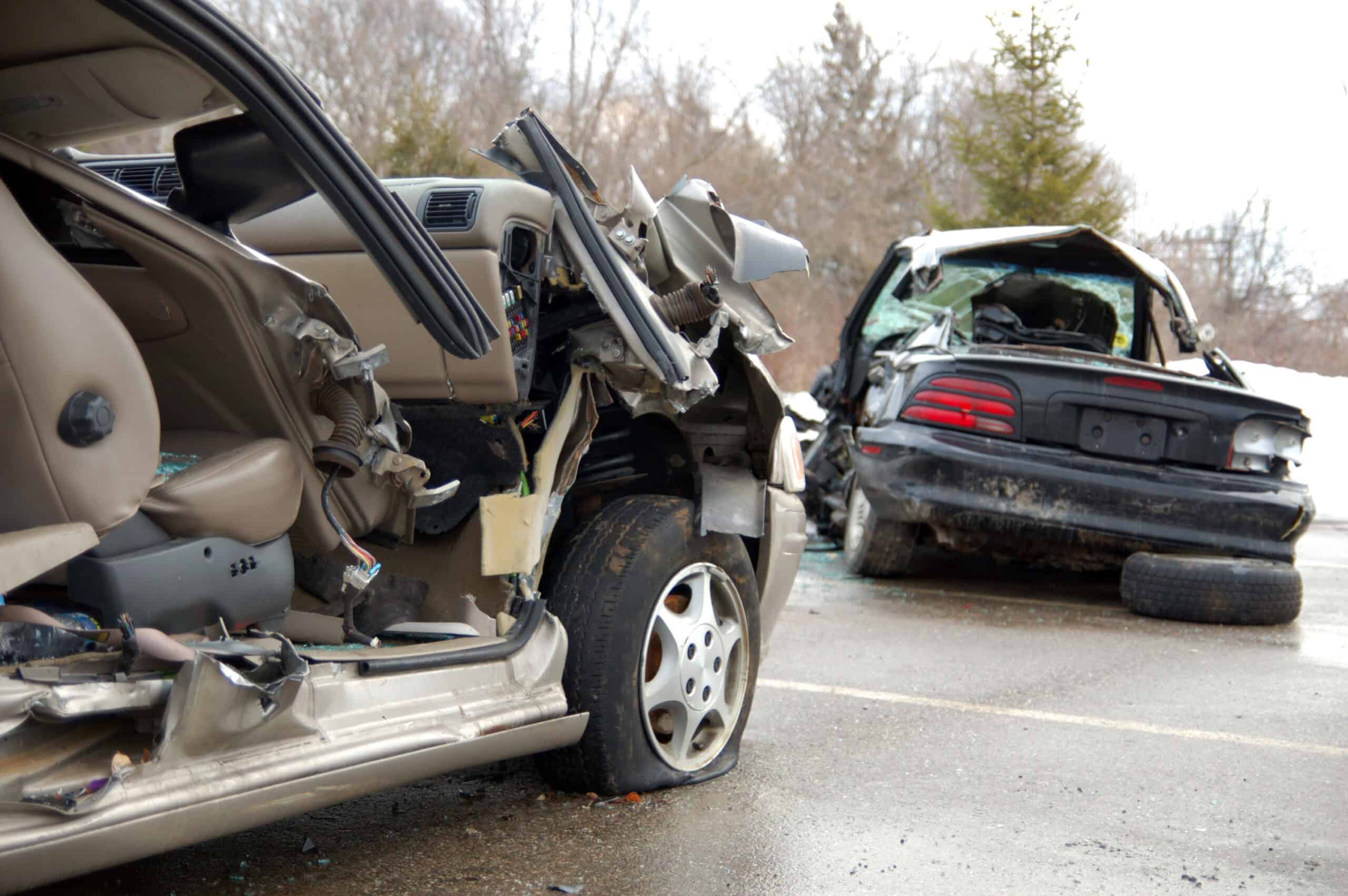 A two car accident in Mooresville.