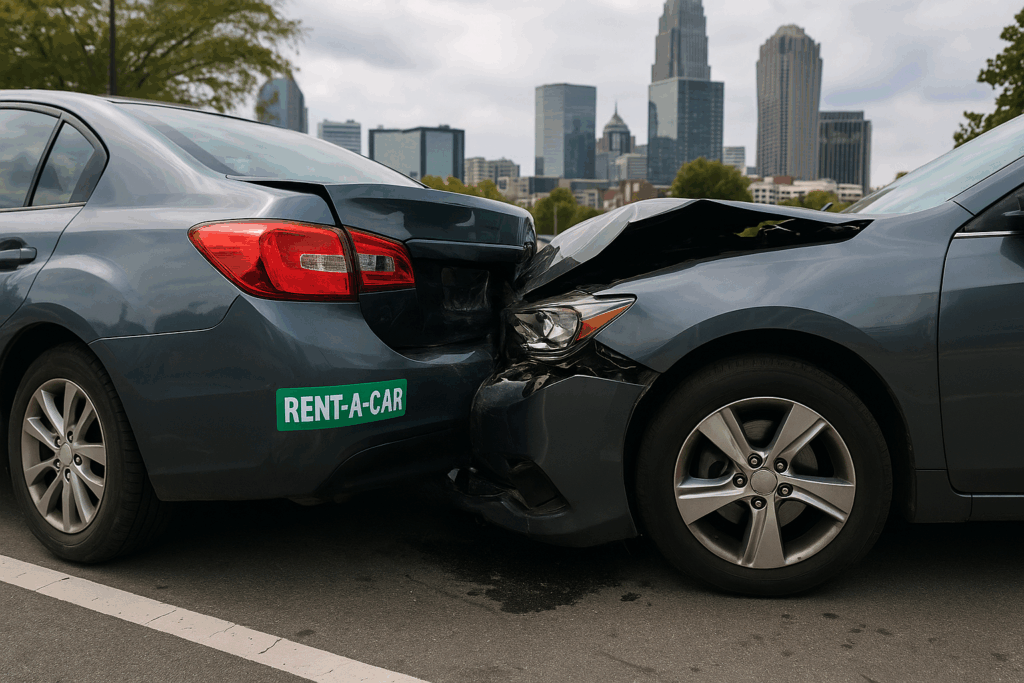 charlotte rental car accident