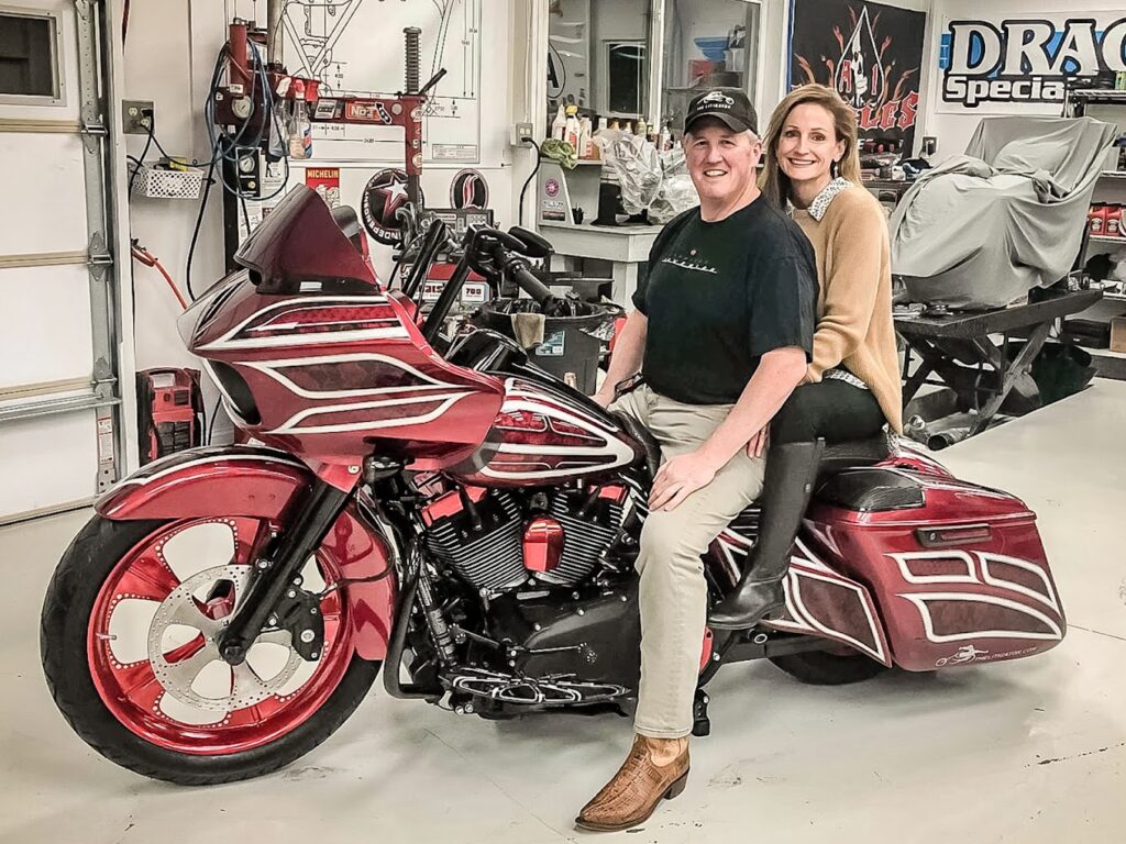 Jason Taylor on Harley Davison